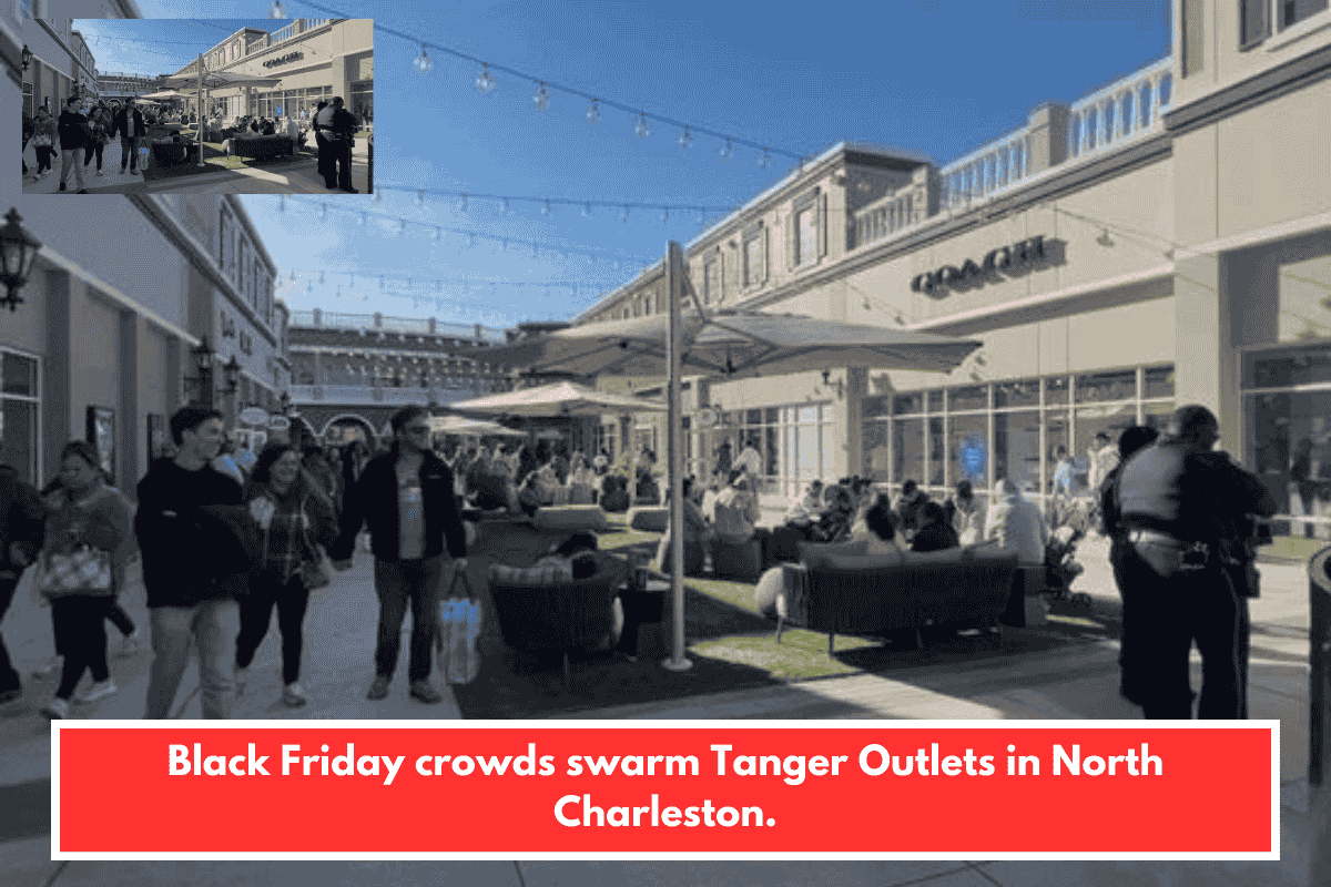 Black Friday crowds swarm Tanger Outlets in North Charleston.