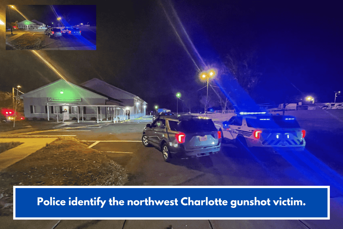 Police identify the northwest Charlotte gunshot victim.