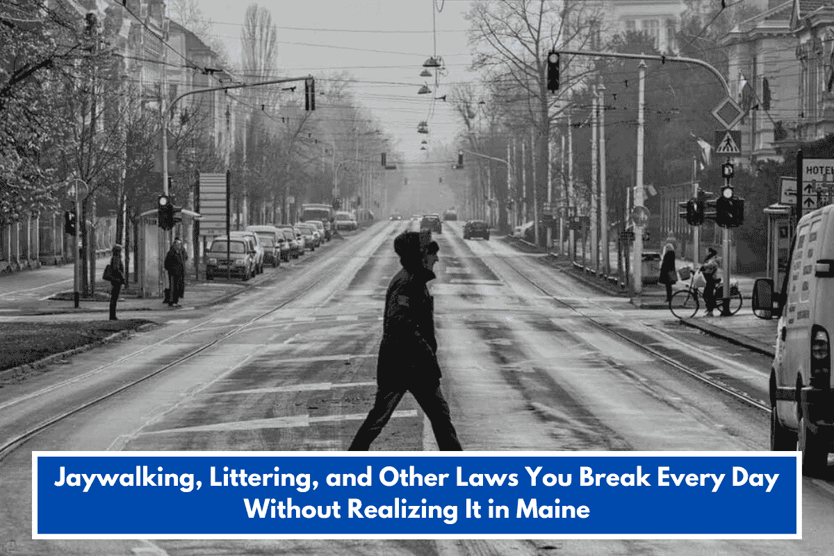 Jaywalking, Littering, and Other Laws You Break Every Day Without Realizing It in Maine