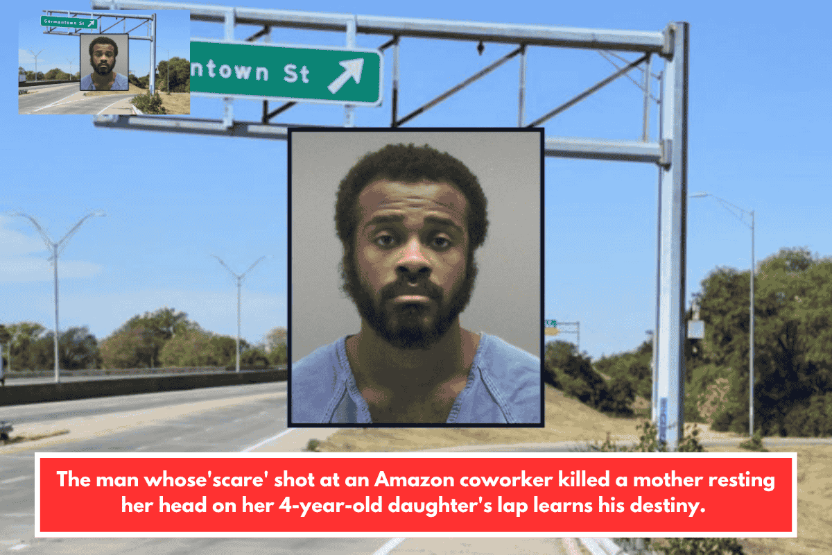 The man whose'scare' shot at an Amazon coworker killed a mother resting her head on her 4-year-old daughter's lap learns his destiny.