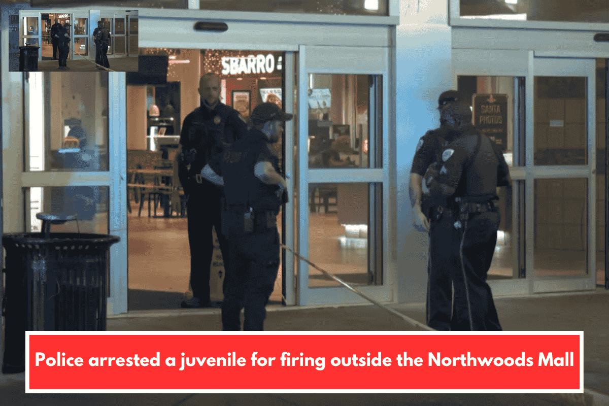 Police arrested a juvenile for firing outside the Northwoods Mall