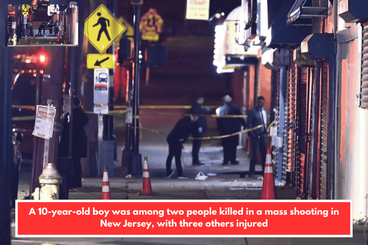 A 10-year-old boy was among two people killed in a mass shooting in New Jersey, with three others injured