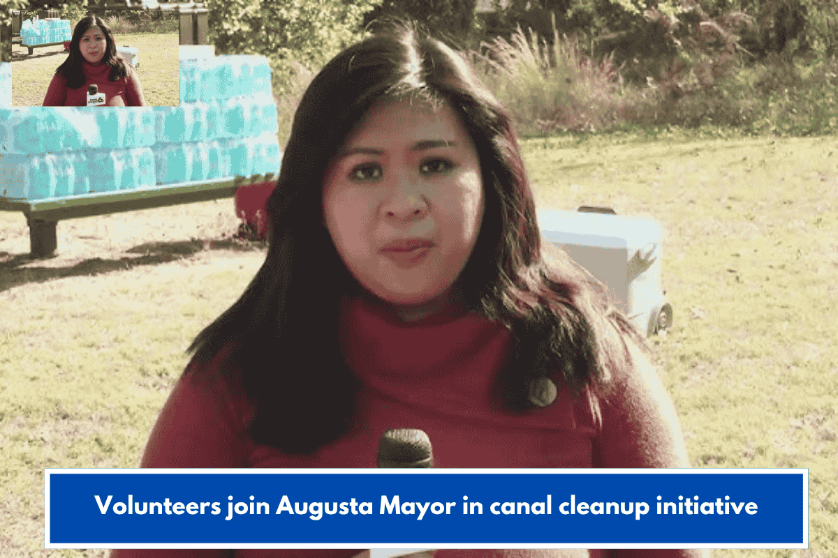 Volunteers join Augusta Mayor in canal cleanup initiative