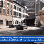 Police and family say a teen and his mother were responsible for the violent attack that killed a 71-year-old transportation worker