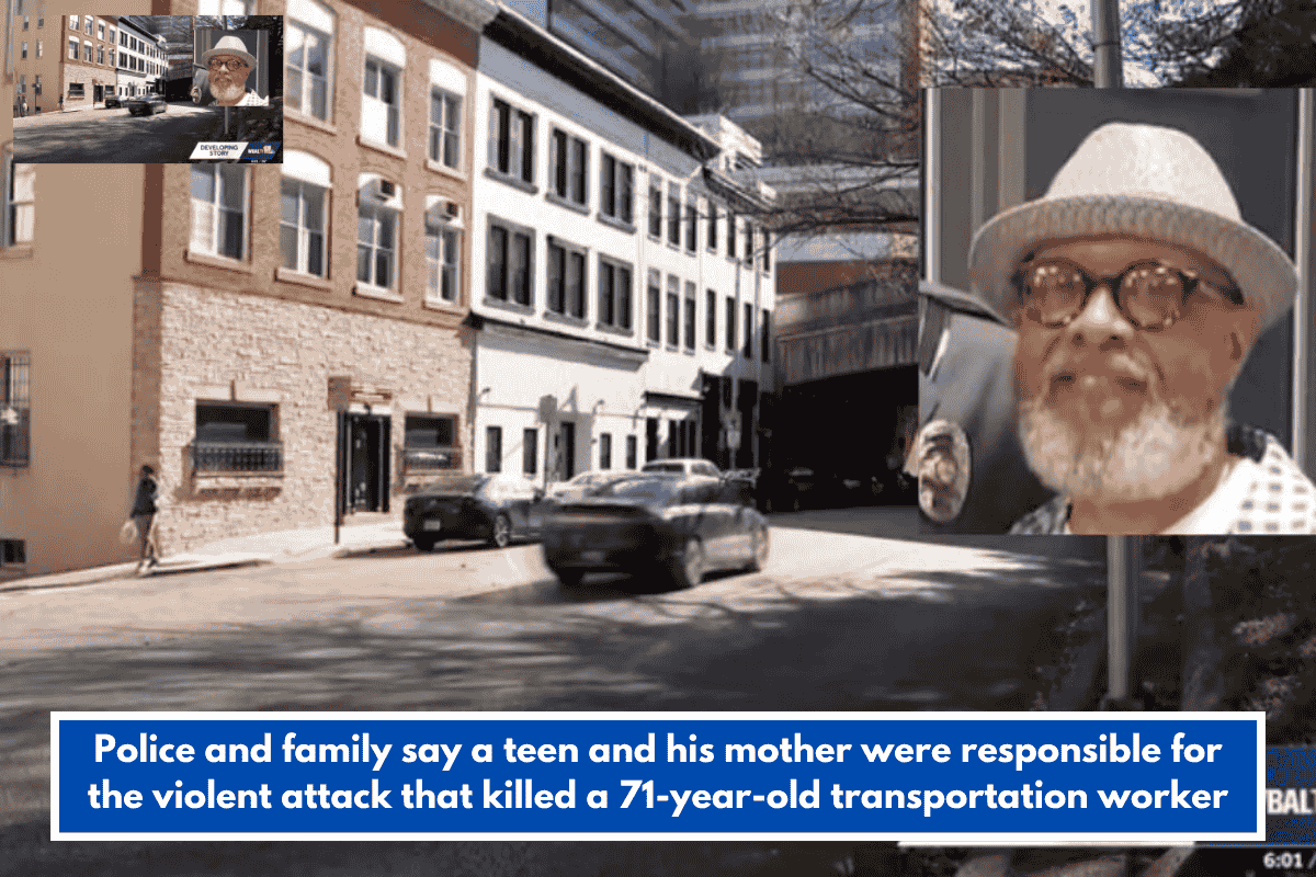 Police and family say a teen and his mother were responsible for the violent attack that killed a 71-year-old transportation worker