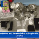 One individual was detained after a drug bust in South Carolina