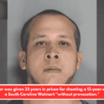 A stranger was given 33 years in prison for shooting a 13-year-old girl in a South Carolina Walmart "without provocation."
