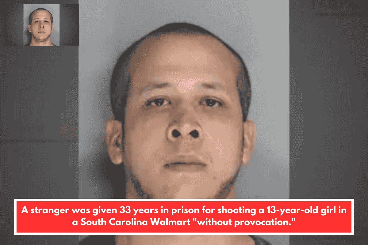 A stranger was given 33 years in prison for shooting a 13-year-old girl in a South Carolina Walmart "without provocation."