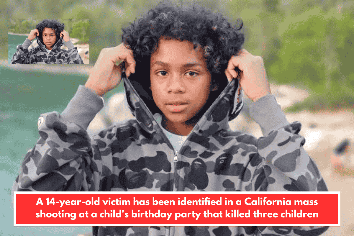 A 14-year-old victim has been identified in a California mass shooting at a child's birthday party that killed three children