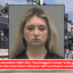 Pulled me somewhere I didn't like': Teen dragged 2 women 'to the ground' by hair in toilet altercation before hitting bar staff escorting her outside, cops say