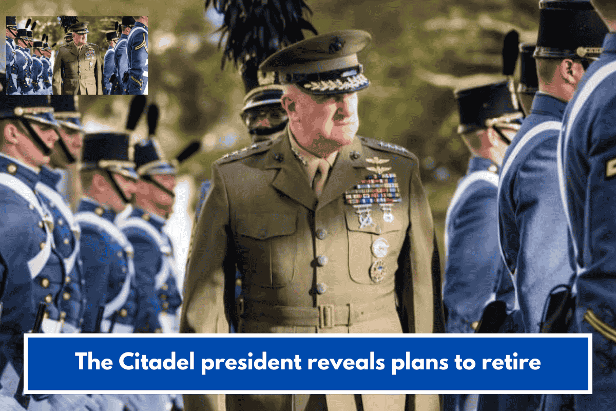 The Citadel president reveals plans to retire