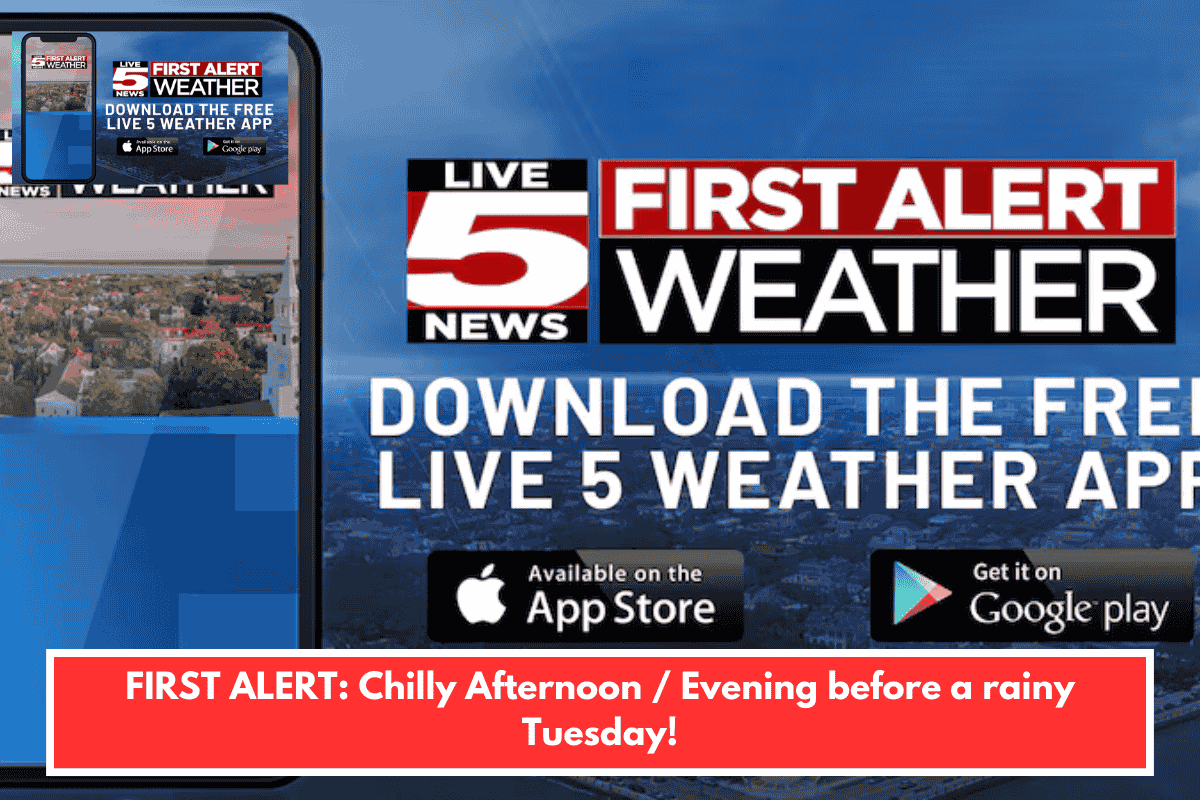 FIRST ALERT: Chilly Afternoon / Evening before a rainy Tuesday!
