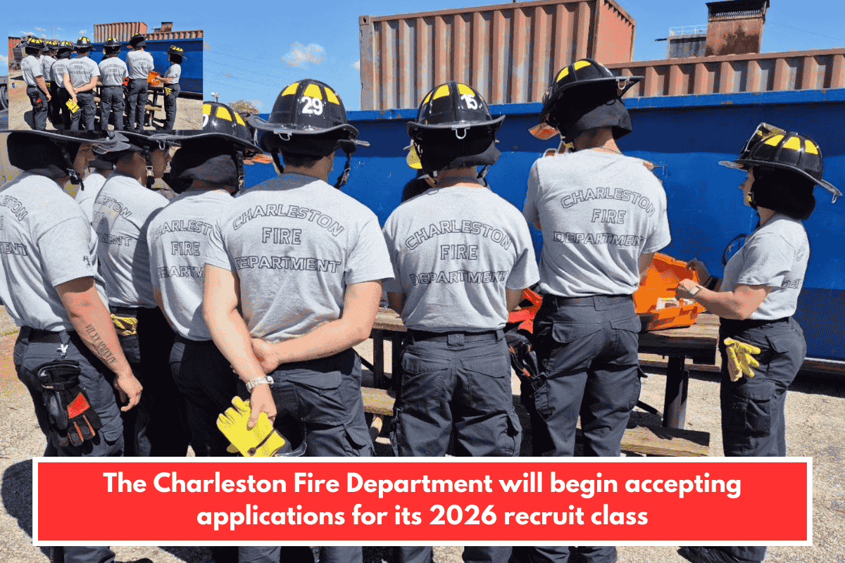 The Charleston Fire Department will begin accepting applications for its 2026 recruit class