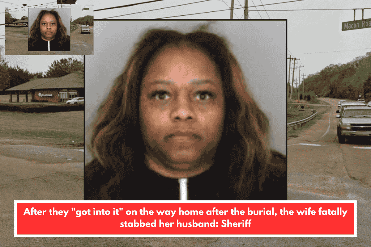 After they "got into it" on the way home after the burial, the wife fatally stabbed her husband: Sheriff