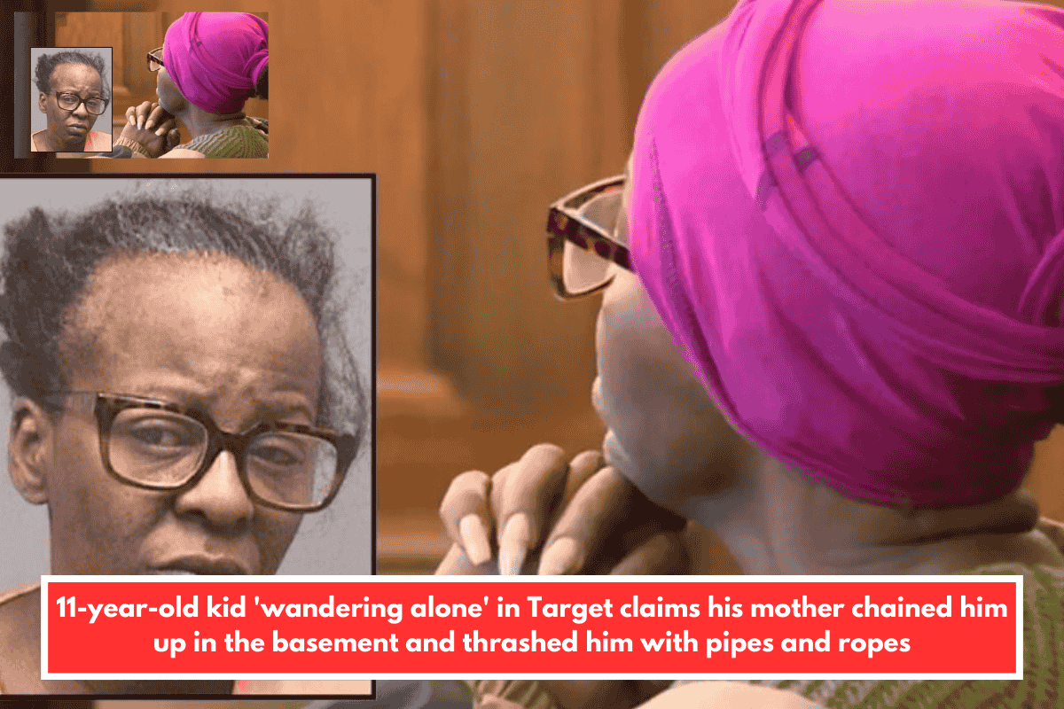 11-year-old kid 'wandering alone' in Target claims his mother chained him up in the basement and thrashed him with pipes and ropes