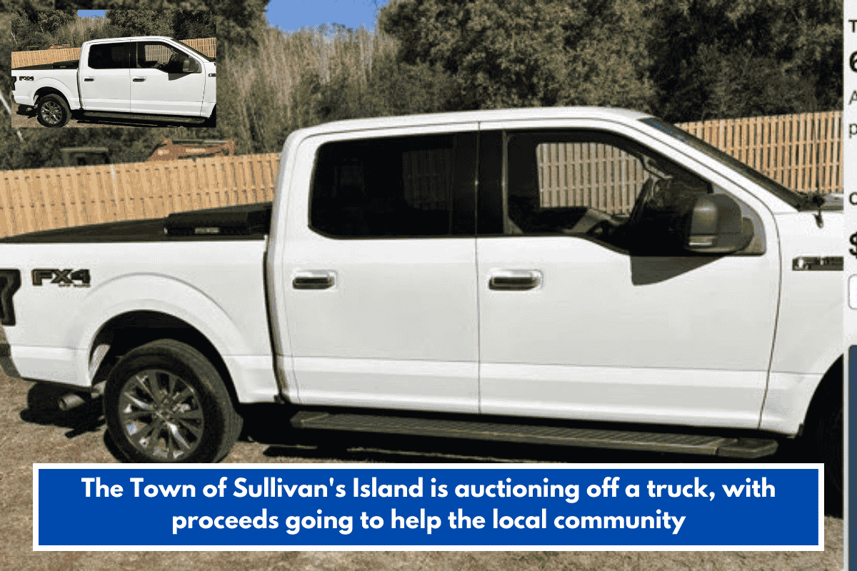 The Town of Sullivan's Island is auctioning off a truck, with proceeds going to help the local community