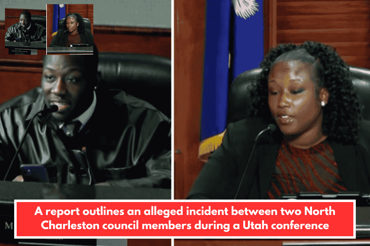 A report outlines an alleged incident between two North Charleston council members during a Utah conference