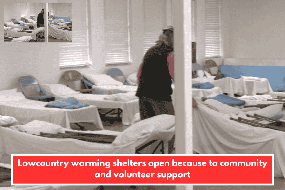 Lowcountry warming shelters open because to community and volunteer support