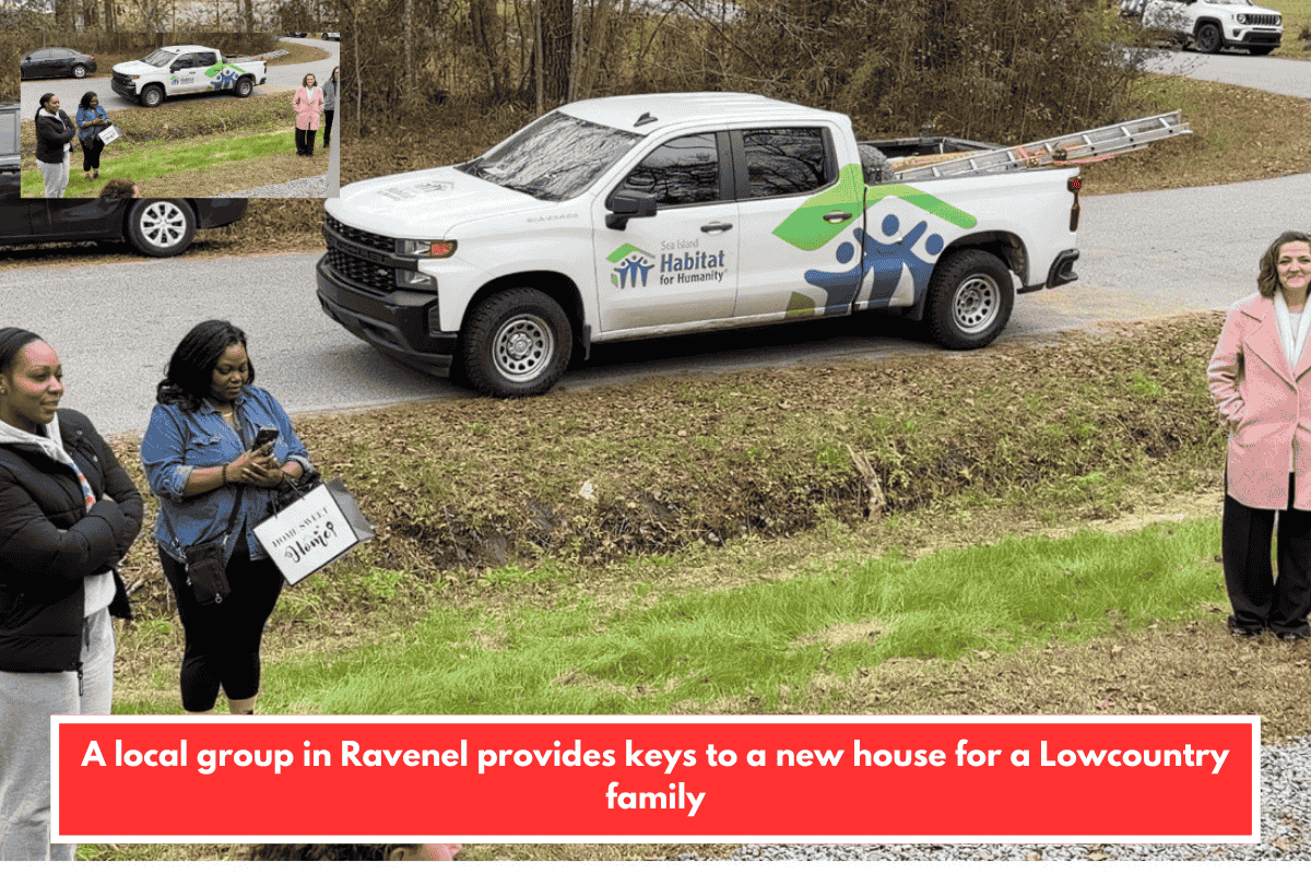 A local group in Ravenel provides keys to a new house for a Lowcountry family