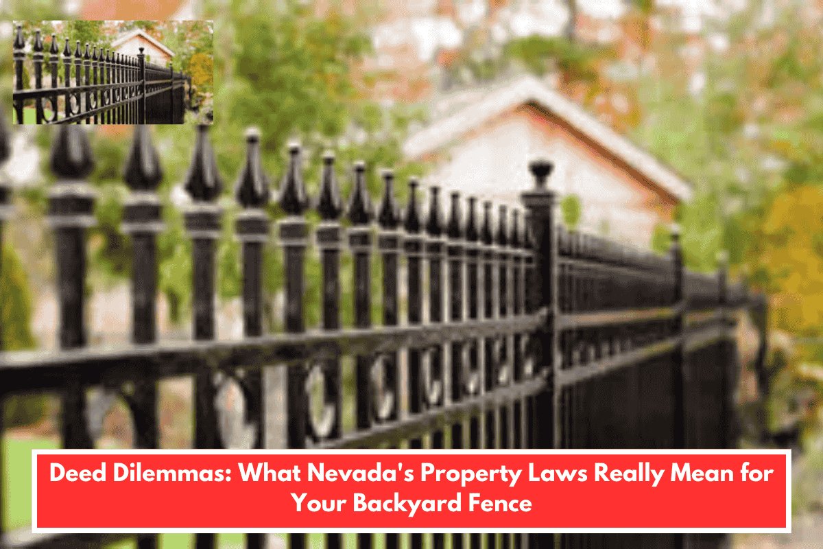 Deed Dilemmas: What Nevada's Property Laws Really Mean for Your Backyard Fence