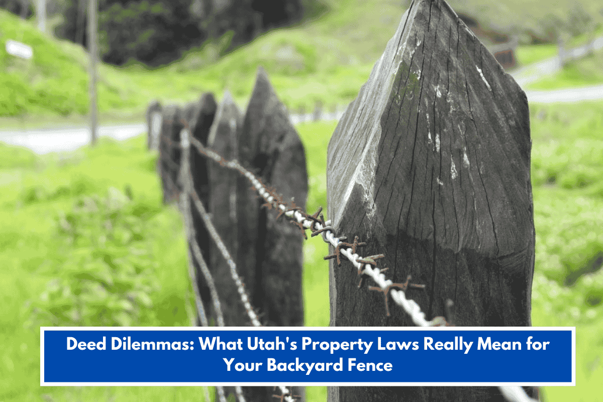 Deed Dilemmas: What Utah's Property Laws Really Mean for Your Backyard Fence