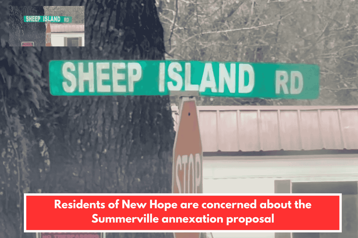 Residents of New Hope are concerned about the Summerville annexation proposal