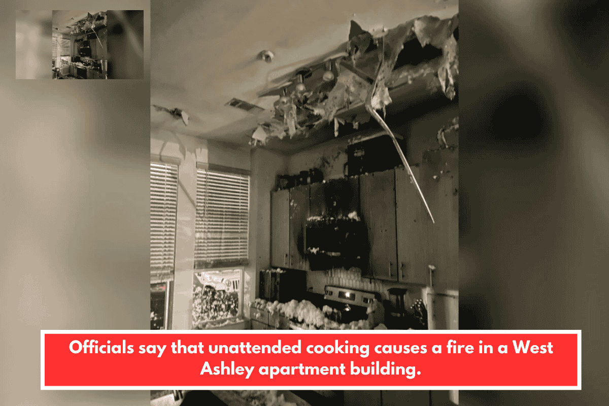 Officials say that unattended cooking causes a fire in a West Ashley apartment building.