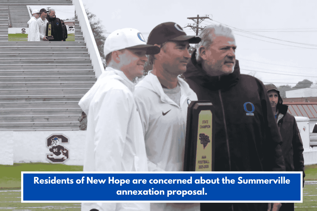 Residents of New Hope are concerned about the Summerville annexation proposal.