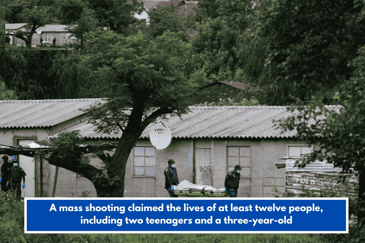 A mass shooting claimed the lives of at least twelve people, including two teenagers and a three-year-old