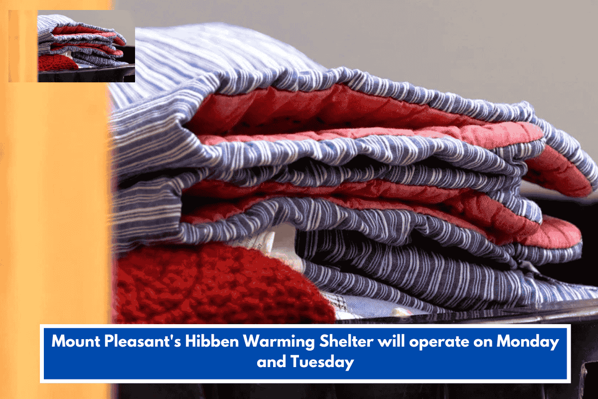 Mount Pleasant's Hibben Warming Shelter will operate on Monday and Tuesday