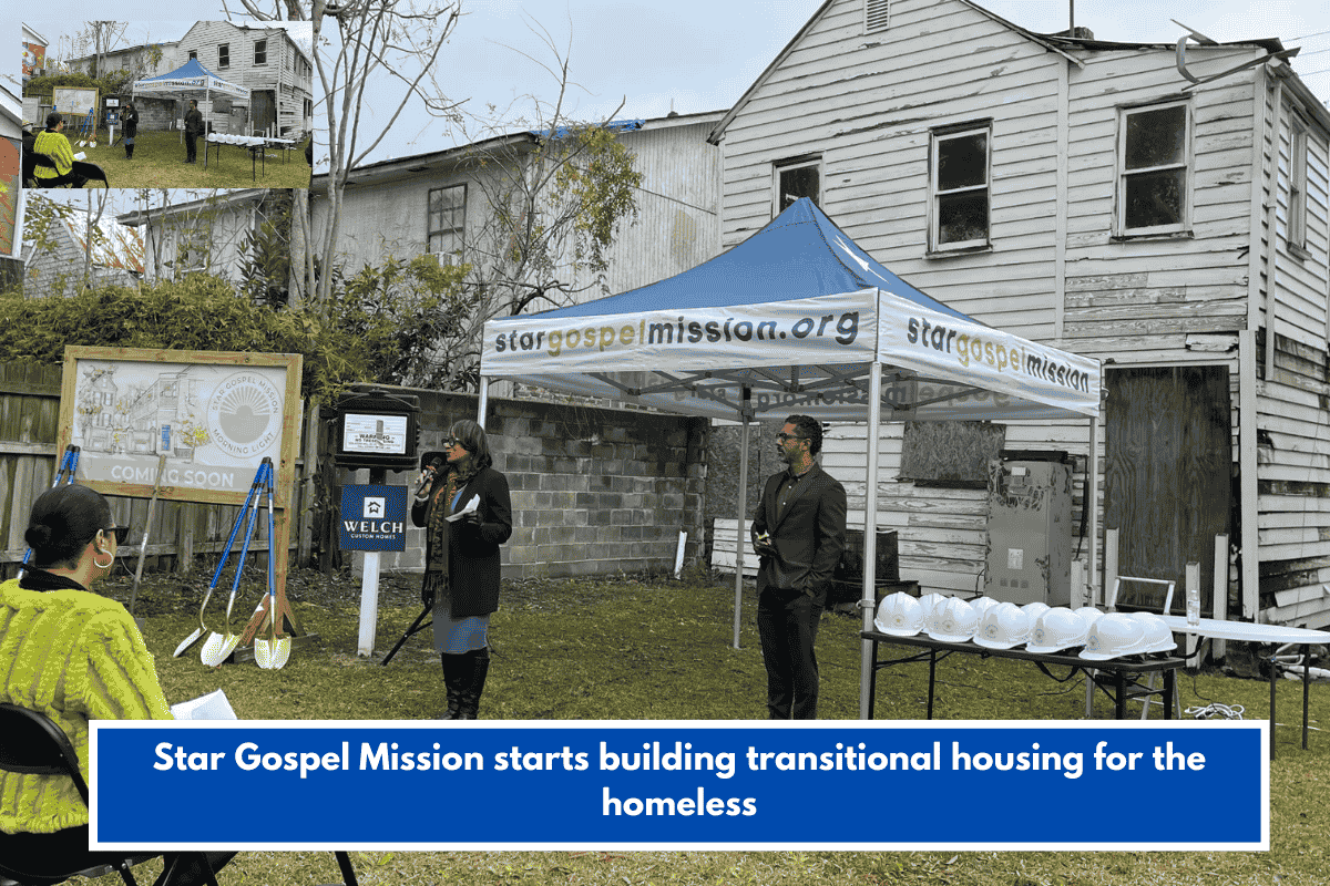 Star Gospel Mission starts building transitional housing for the homeless