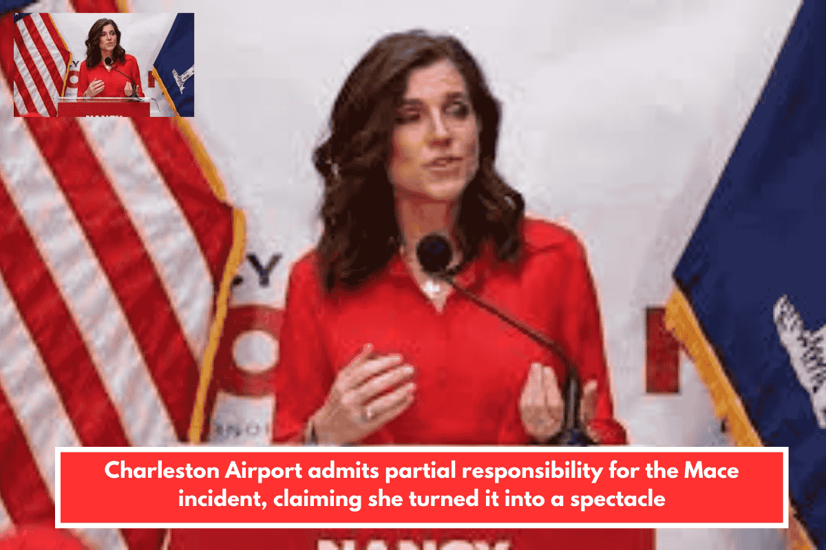 Charleston Airport admits partial responsibility for the Mace incident, claiming she turned it into a spectacle