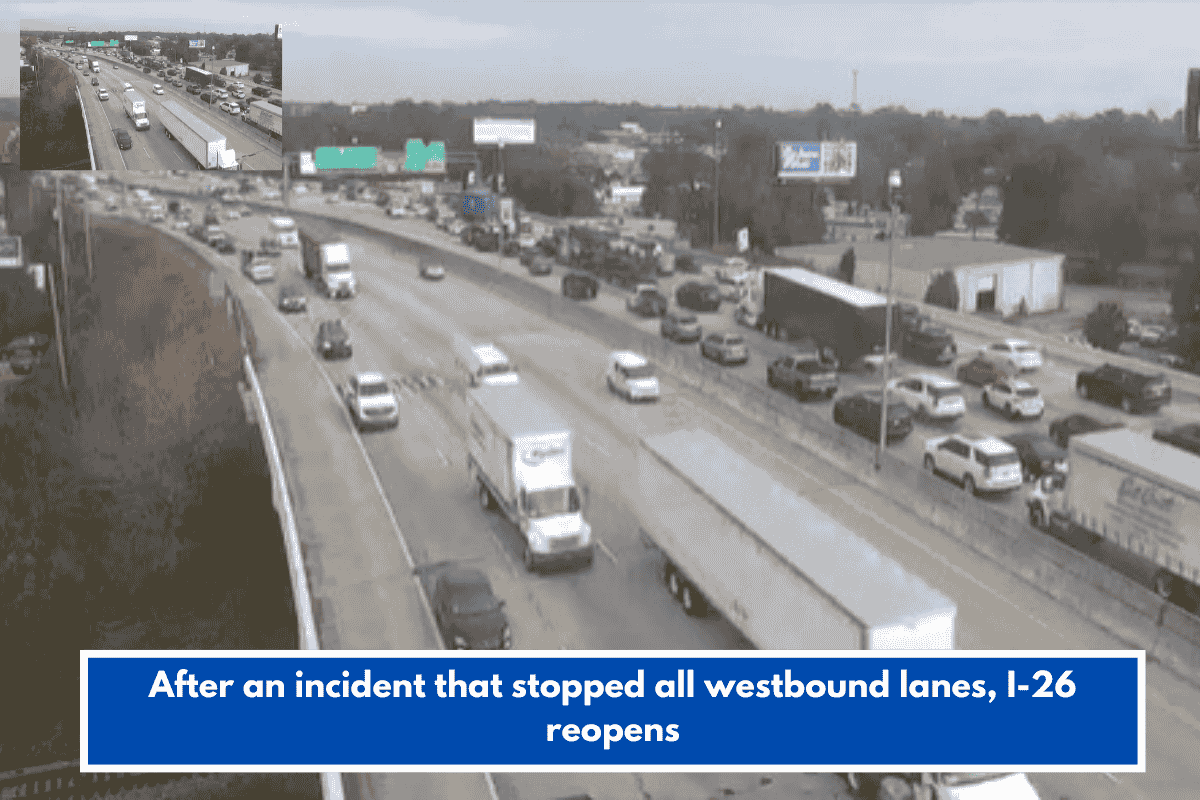 After an incident that stopped all westbound lanes, I-26 reopens