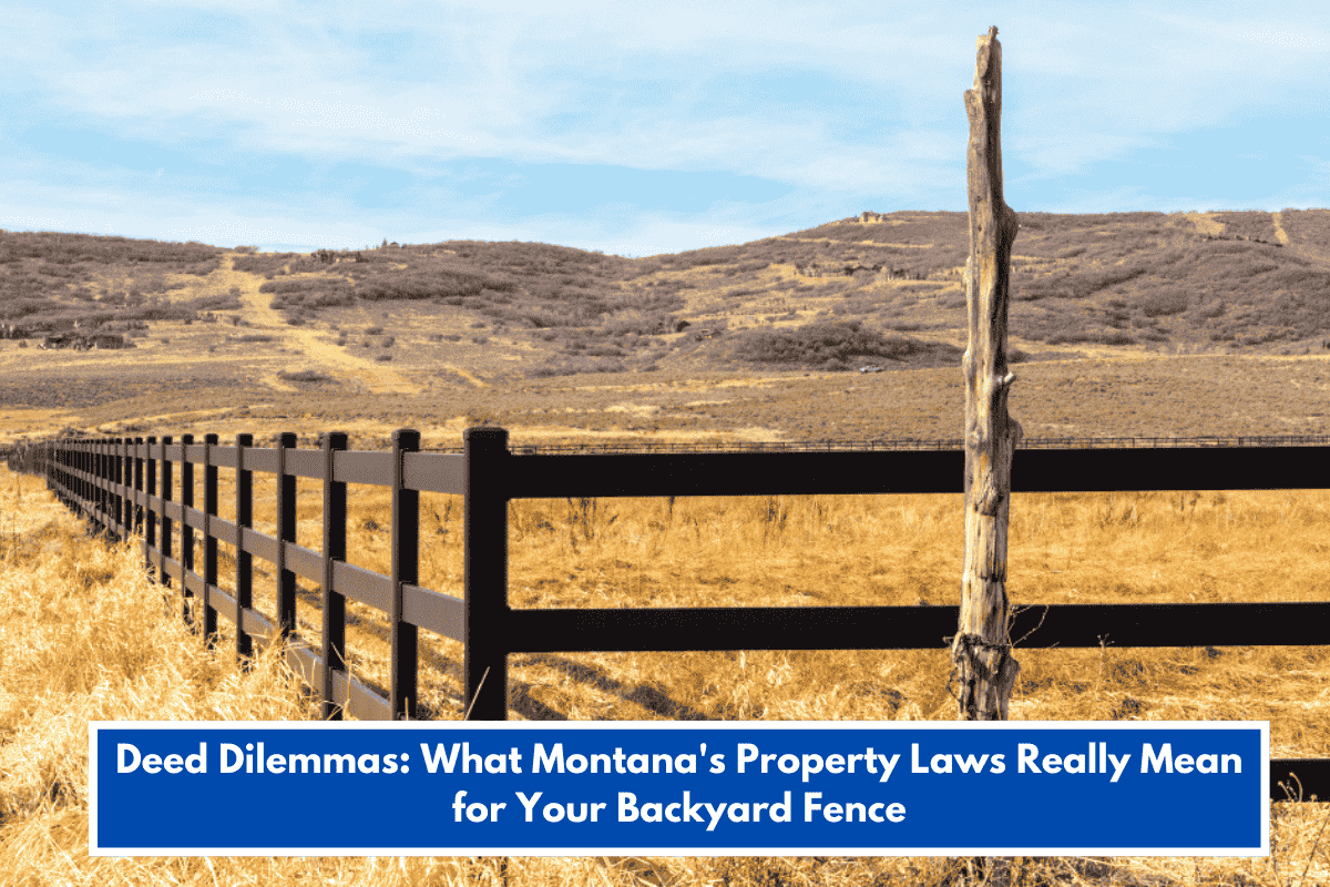 Deed Dilemmas: What Montana's Property Laws Really Mean for Your Backyard Fence