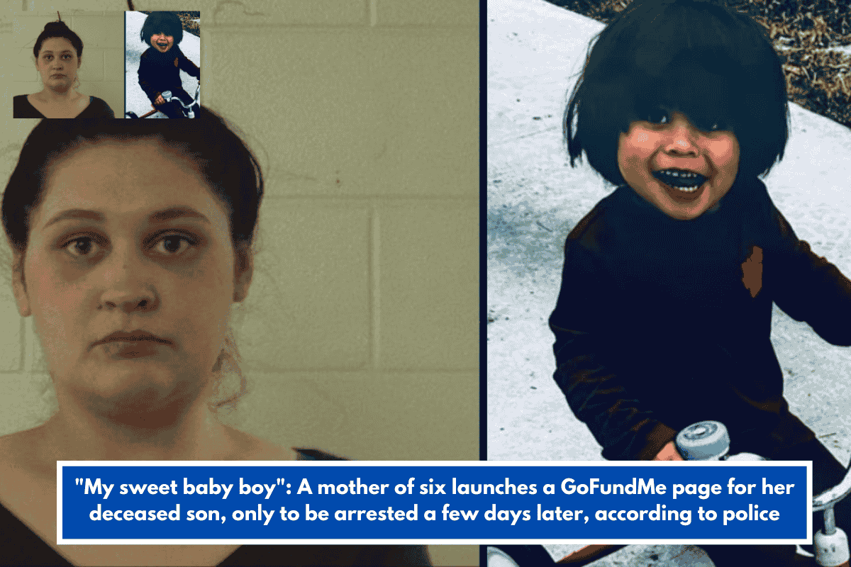"My sweet baby boy": A mother of six launches a GoFundMe page for her deceased son, only to be arrested a few days later, according to police