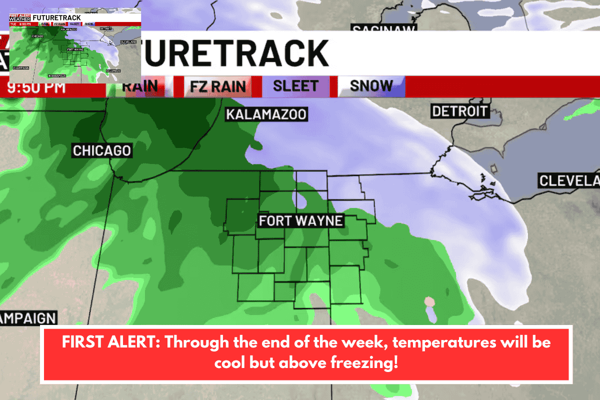 FIRST ALERT: Through the end of the week, temperatures will be cool but above freezing!