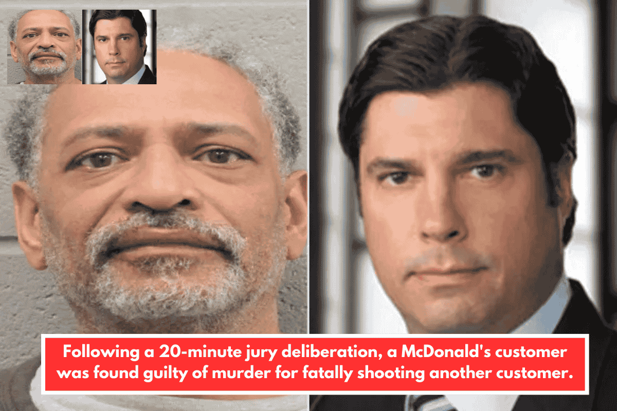 Following a 20-minute jury deliberation, a McDonald's customer was found guilty of murder for fatally shooting another customer.