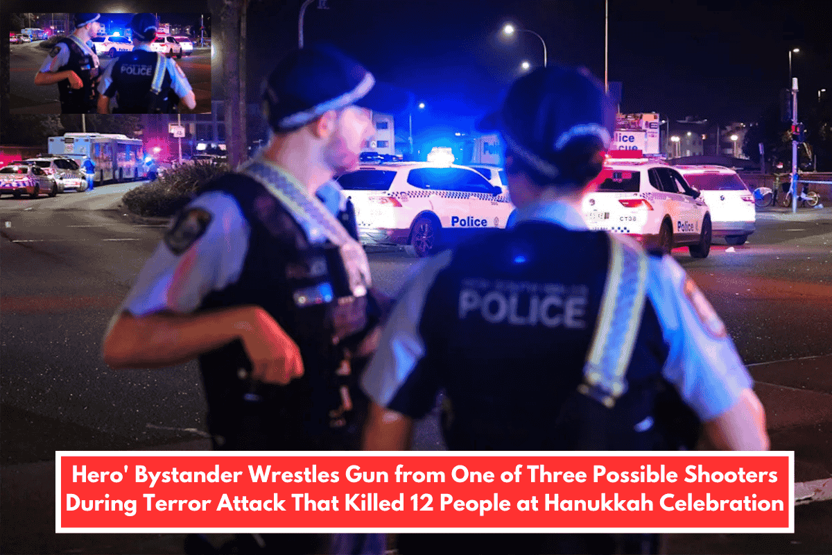 Hero' Bystander Wrestles Gun from One of Three Possible Shooters During Terror Attack That Killed 12 People at Hanukkah Celebration