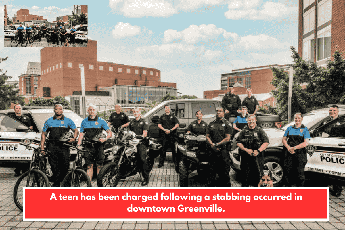 A teen has been charged following a stabbing occurred in downtown Greenville.