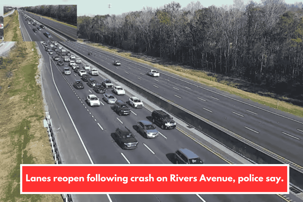 Lanes reopen following crash on Rivers Avenue, police say.