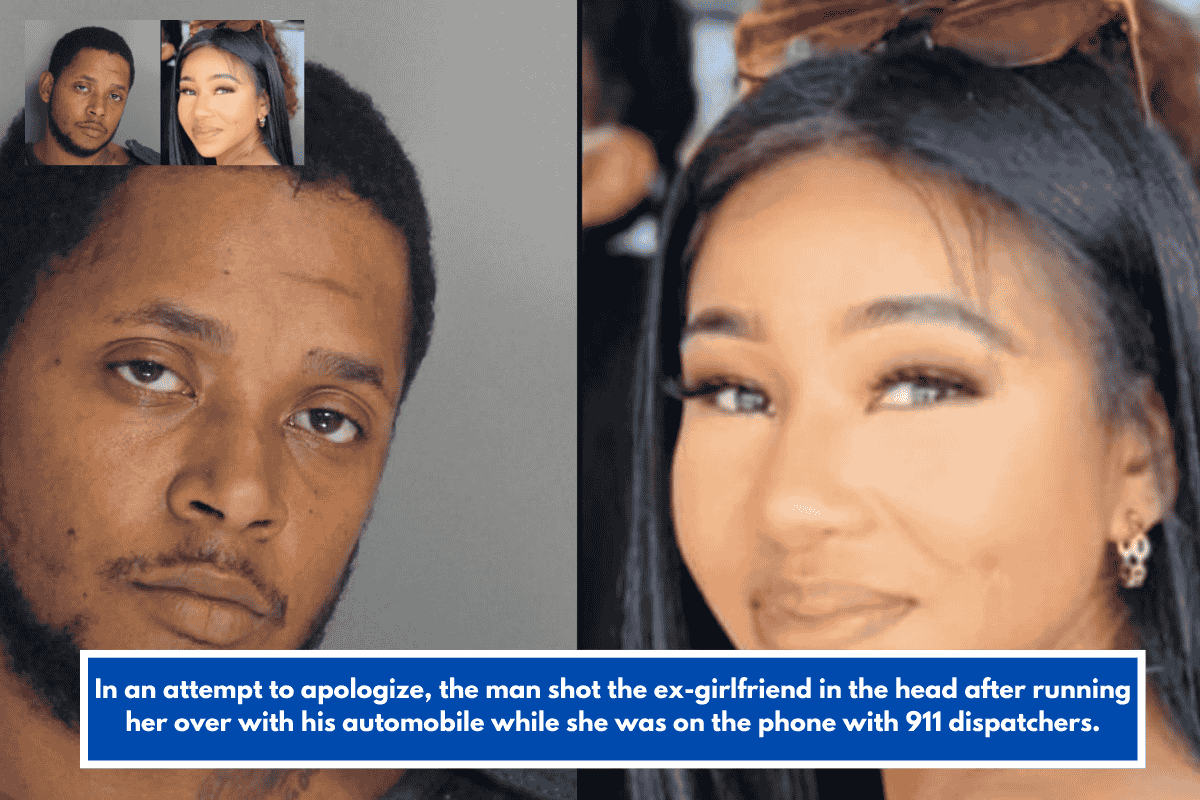 In an attempt to apologize, the man shot the ex-girlfriend in the head after running her over with his automobile while she was on the phone with 911 dispatchers.