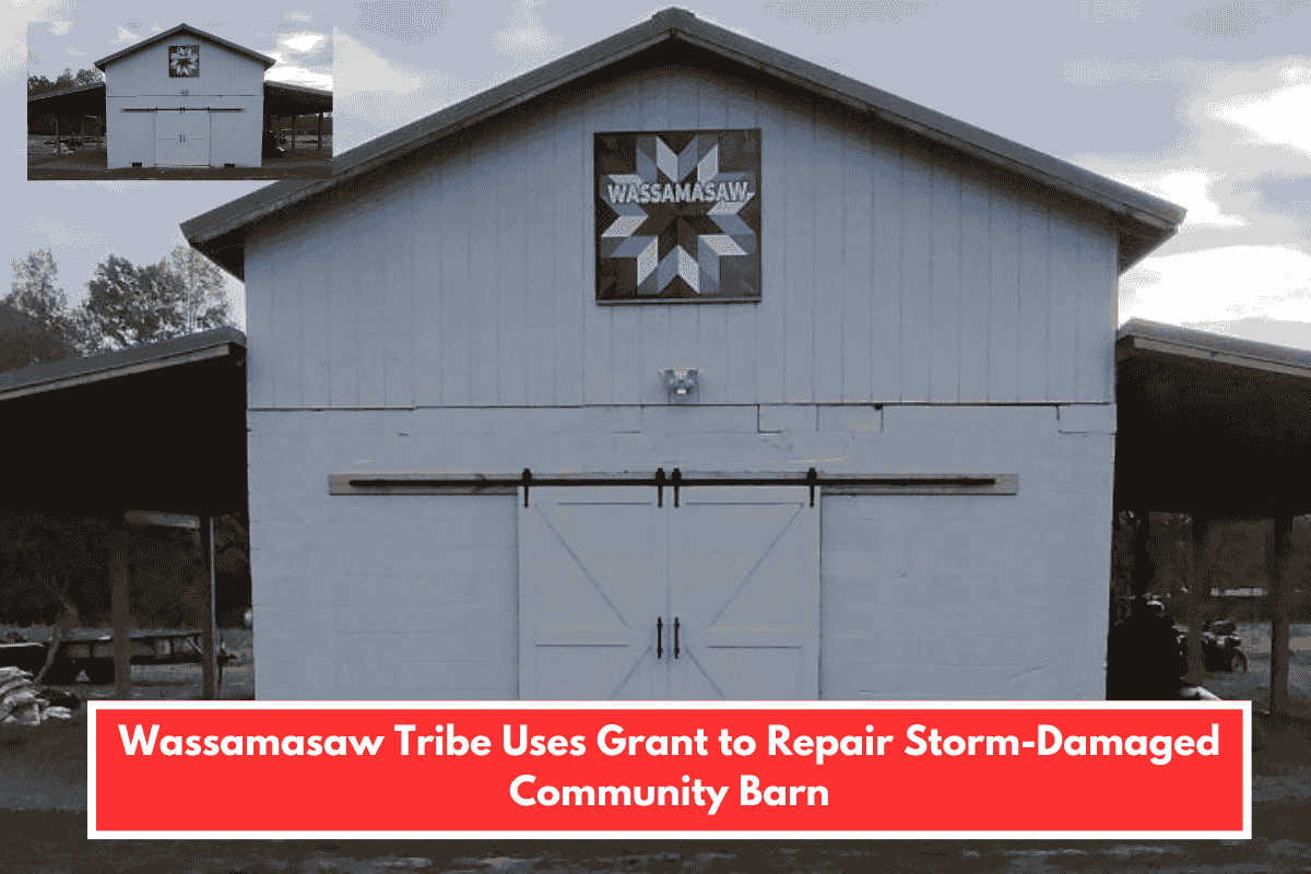 Wassamasaw Tribe Uses Grant to Repair Storm-Damaged Community Barn
