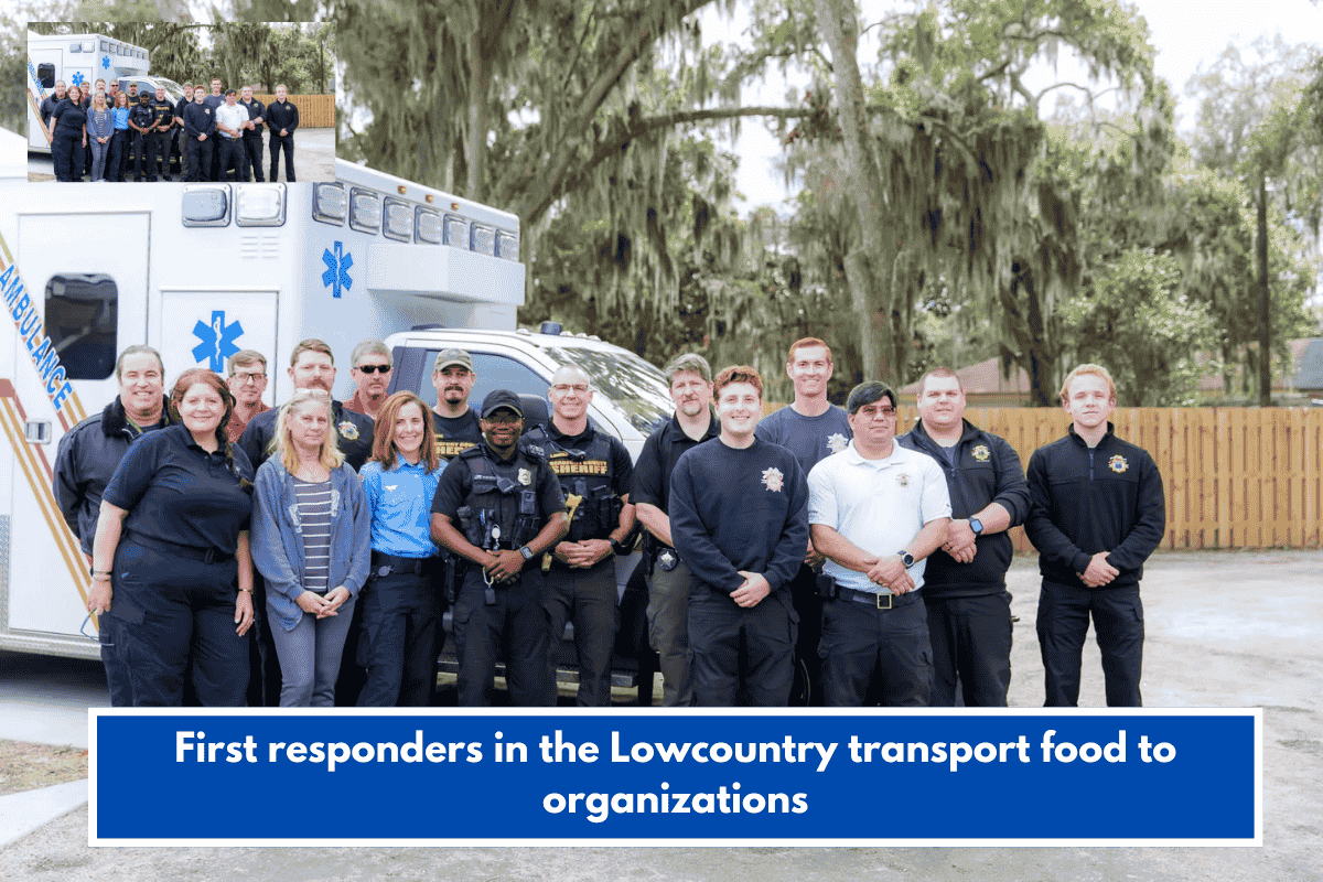 First responders in the Lowcountry transport food to organizations