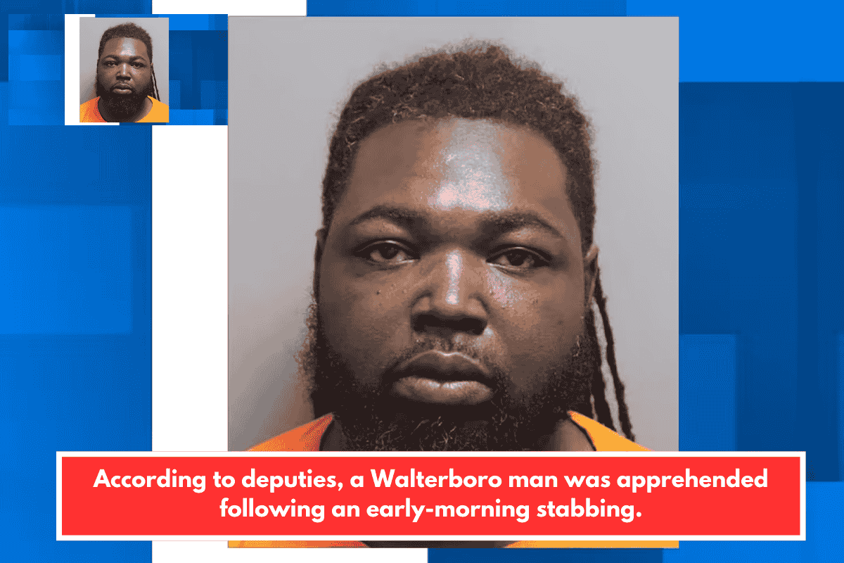 According to deputies, a Walterboro man was apprehended following an early-morning stabbing.