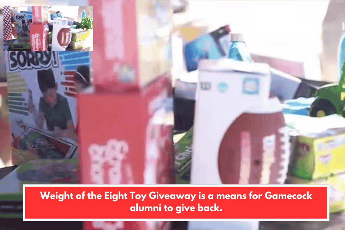 Weight of the Eight Toy Giveaway is a means for Gamecock alumni to give back.