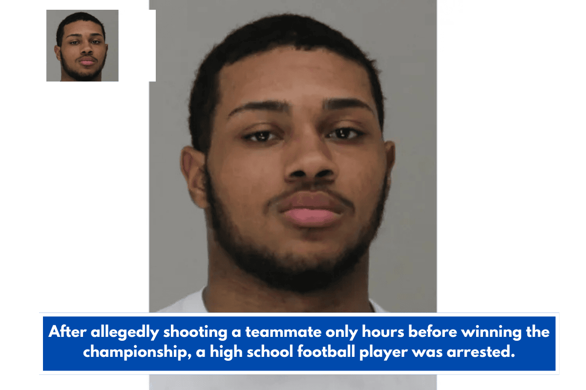 After allegedly shooting a teammate only hours before winning the championship, a high school football player was arrested.