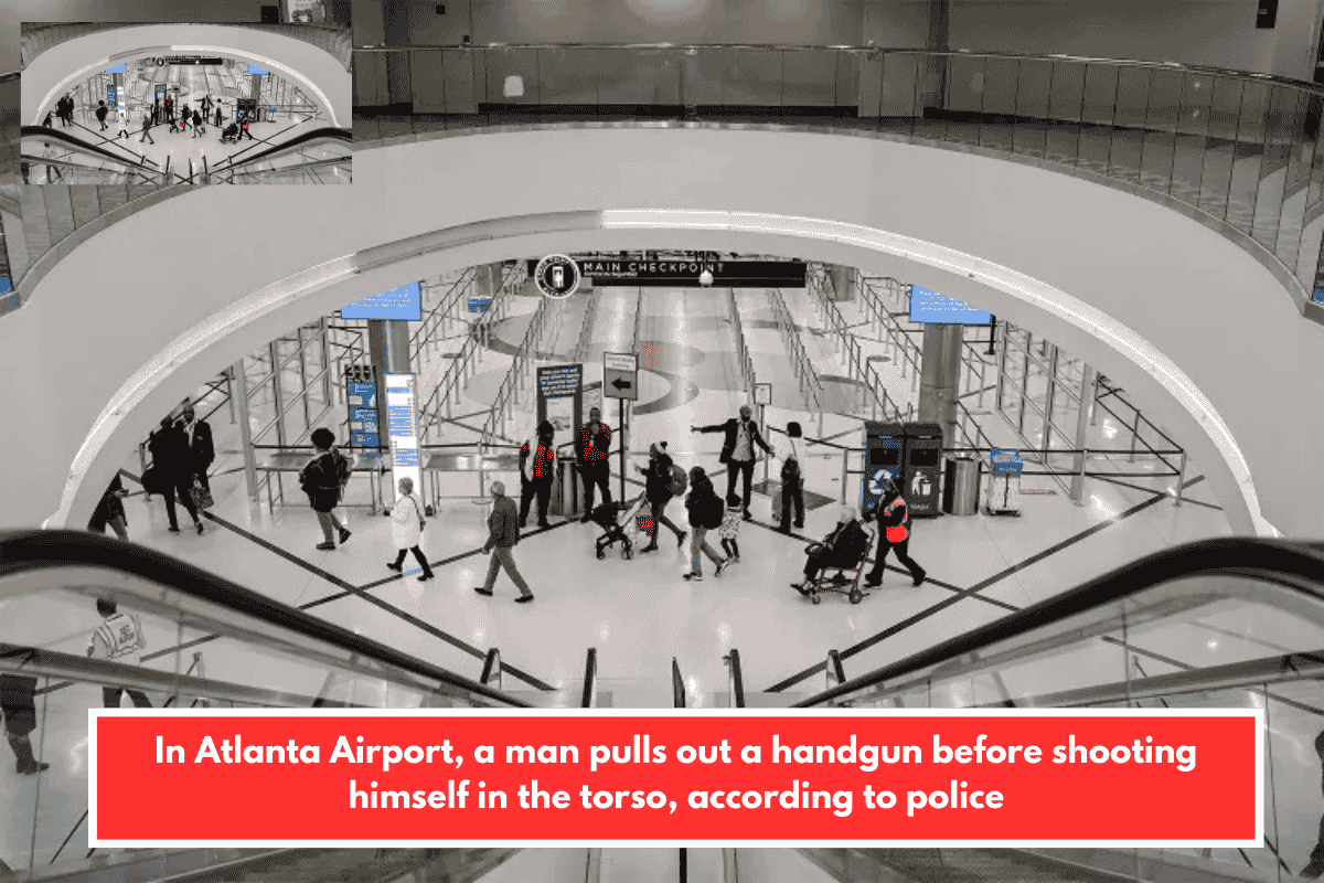 In Atlanta Airport, a man pulls out a handgun before shooting himself in the torso, according to police