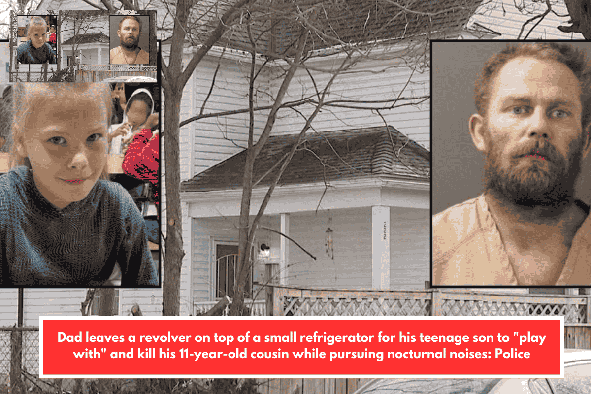 Dad leaves a revolver on top of a small refrigerator for his teenage son to "play with" and kill his 11-year-old cousin while pursuing nocturnal noises: Police
