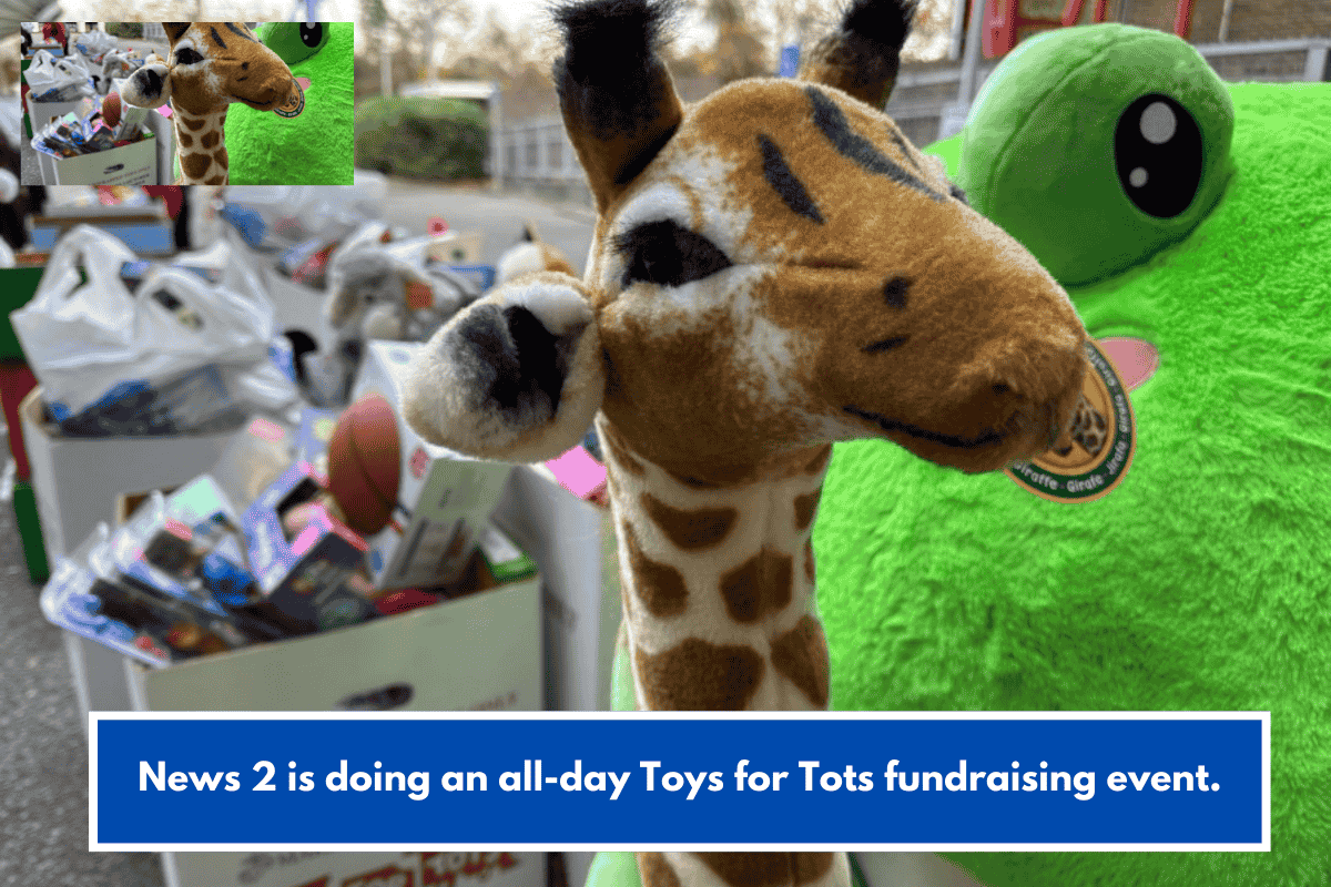 News 2 is doing an all-day Toys for Tots fundraising event.