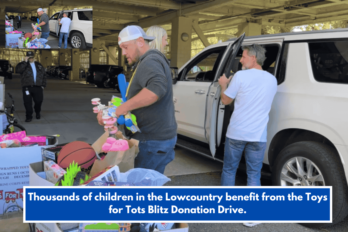 Thousands of children in the Lowcountry benefit from the Toys for Tots Blitz Donation Drive.